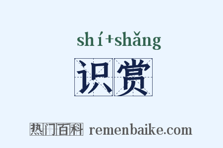 识赏是什么意思的图片